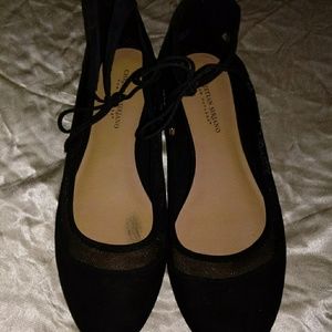 Black flats. Sz 10